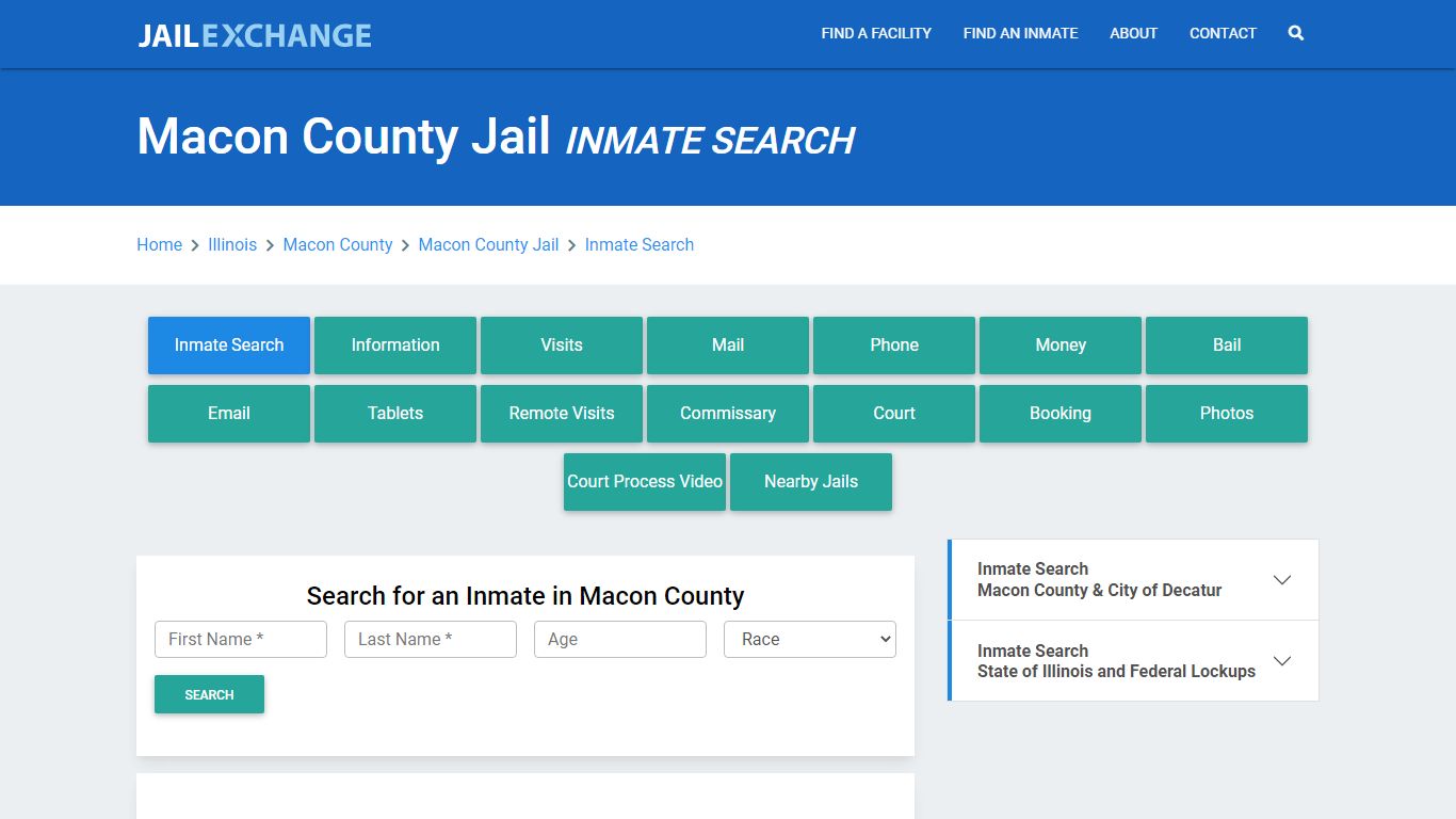 Macon County Jail, IL Inmate Search: Roster & Mugshots - Jail Exchange